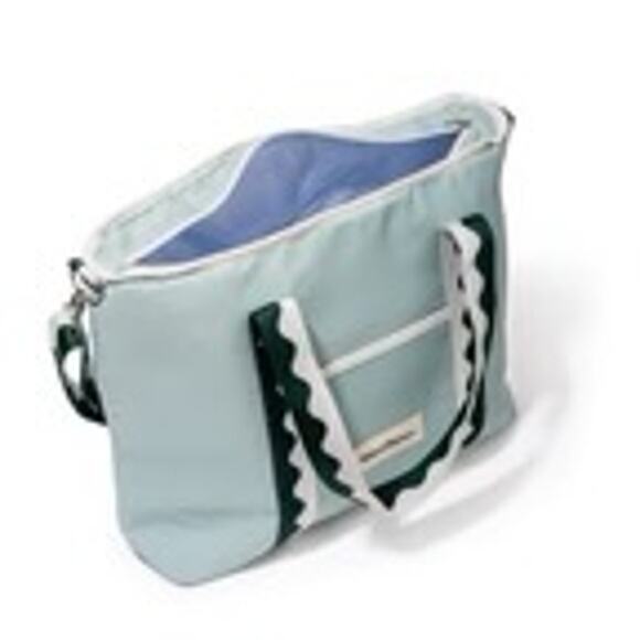 Business & Pleasure Handbags - Business & Pleasure Co. Sage Green Scallop Holiday Cooler Tote NWT